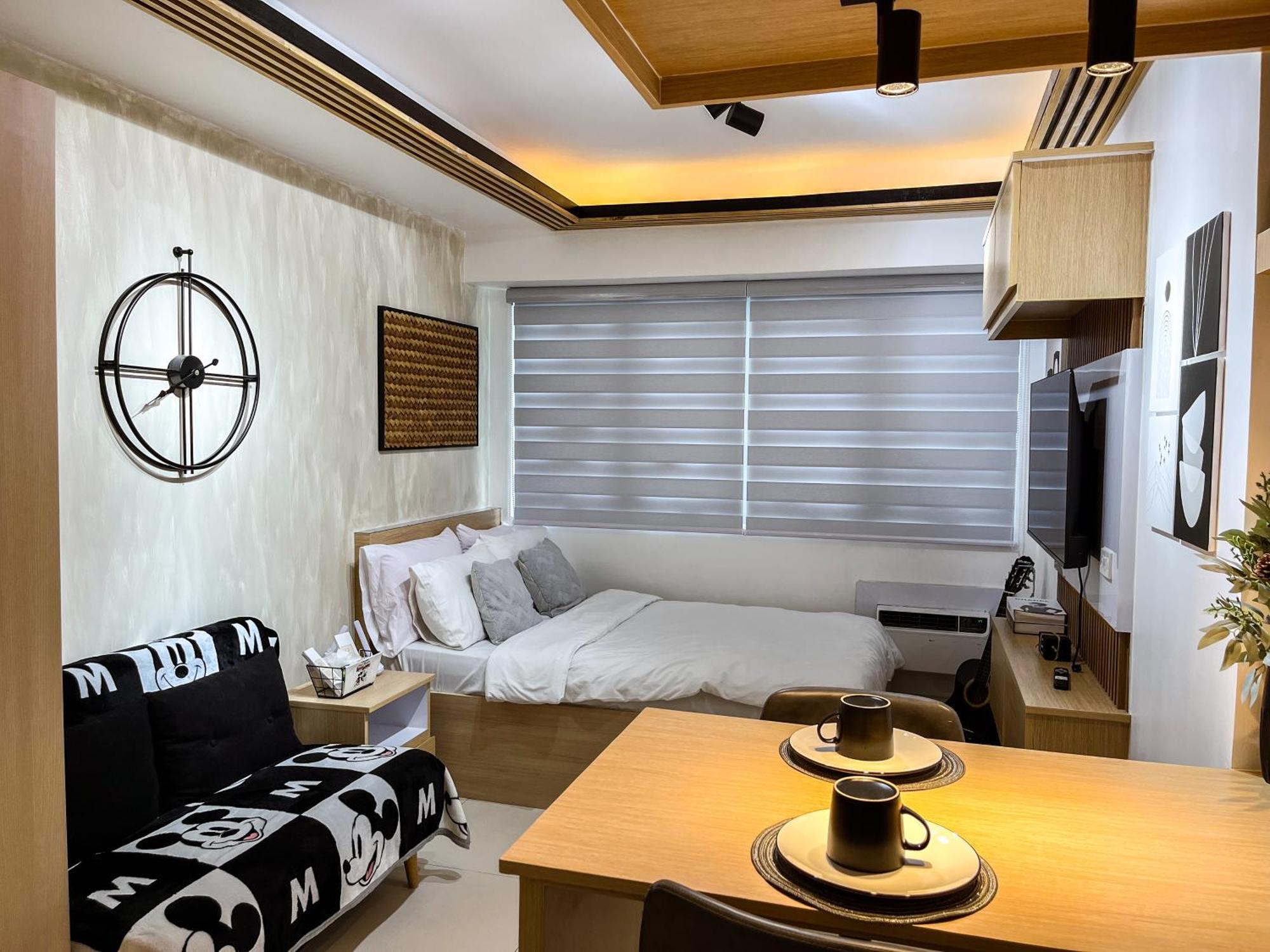 Quezon City Manila Stylish Studio Unit With A Mickey Vibe Apartman Kültér fotó